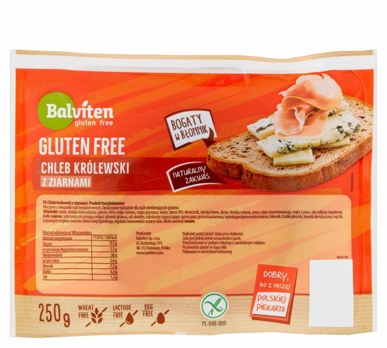 Zdjęcia - Balviten Bio Chleb królewski z ziarnami 250 g