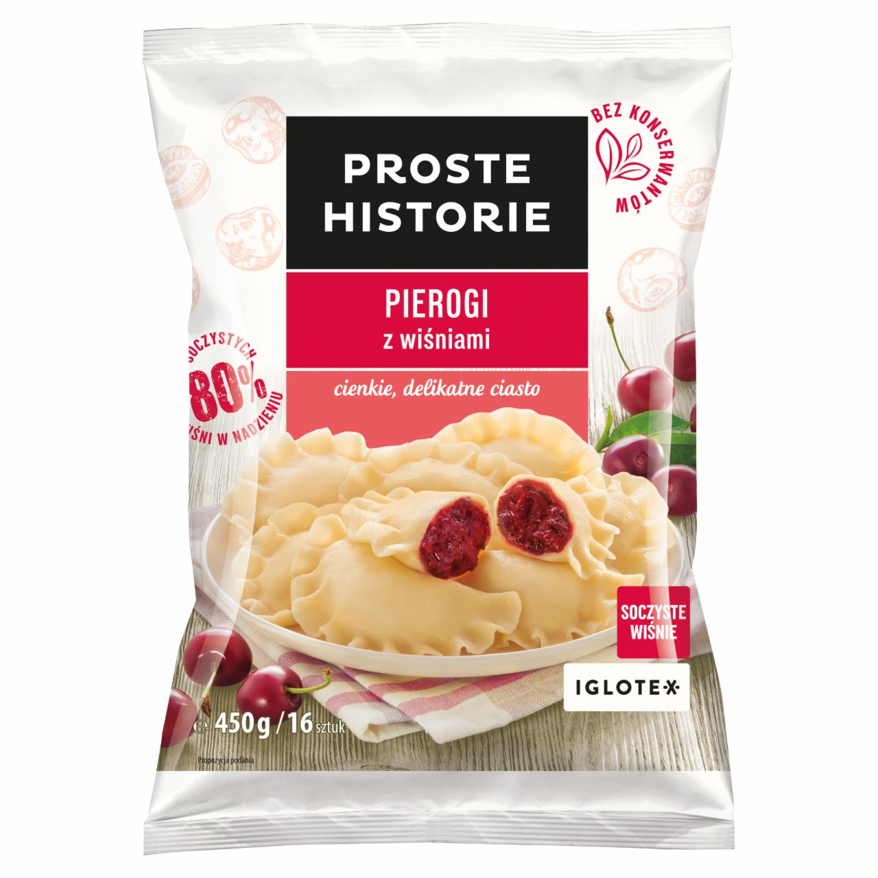 Zdjęcia - Proste Historie Pierogi z wiśniami 450 g (16 sztuk)