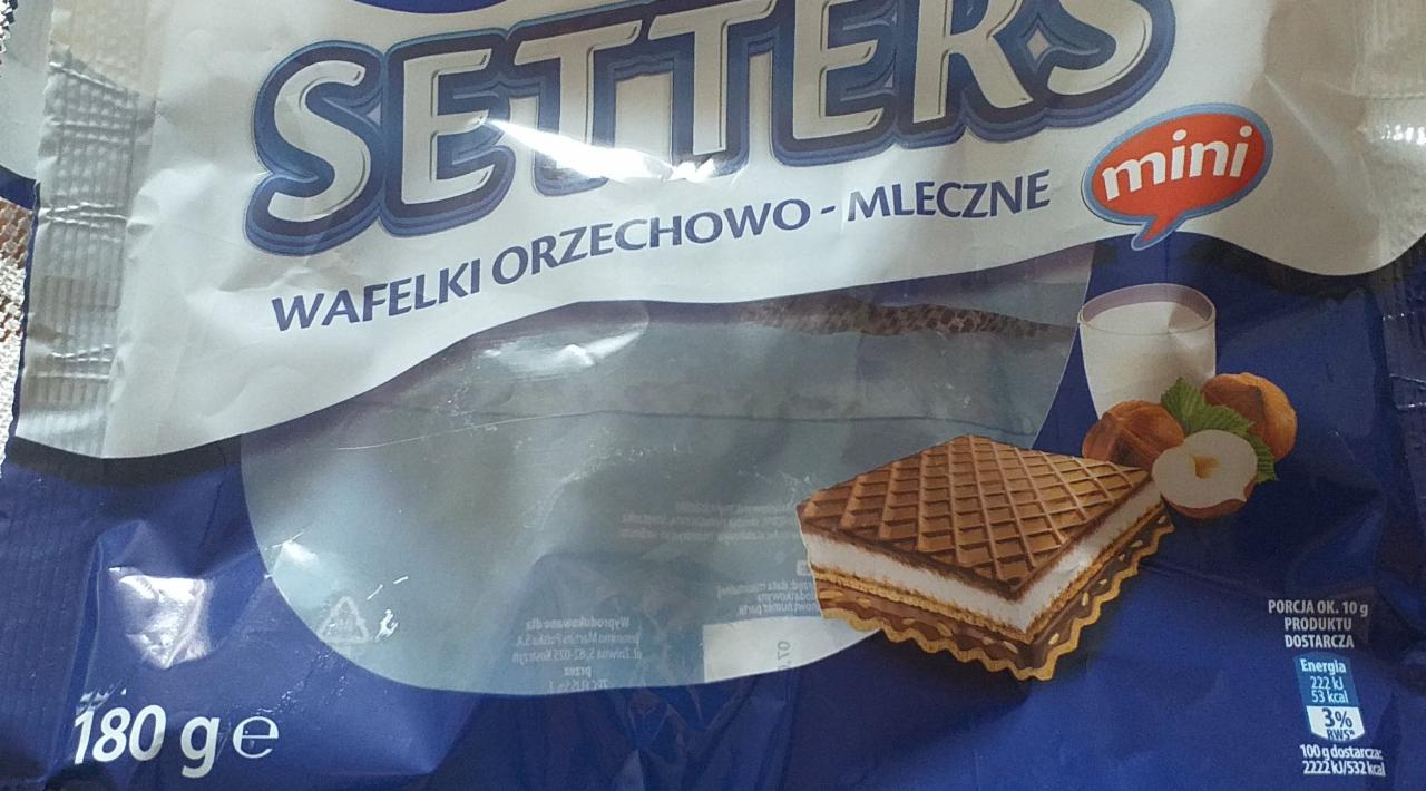 Zdjęcia - Setters wafelki orzechowo- mleczne