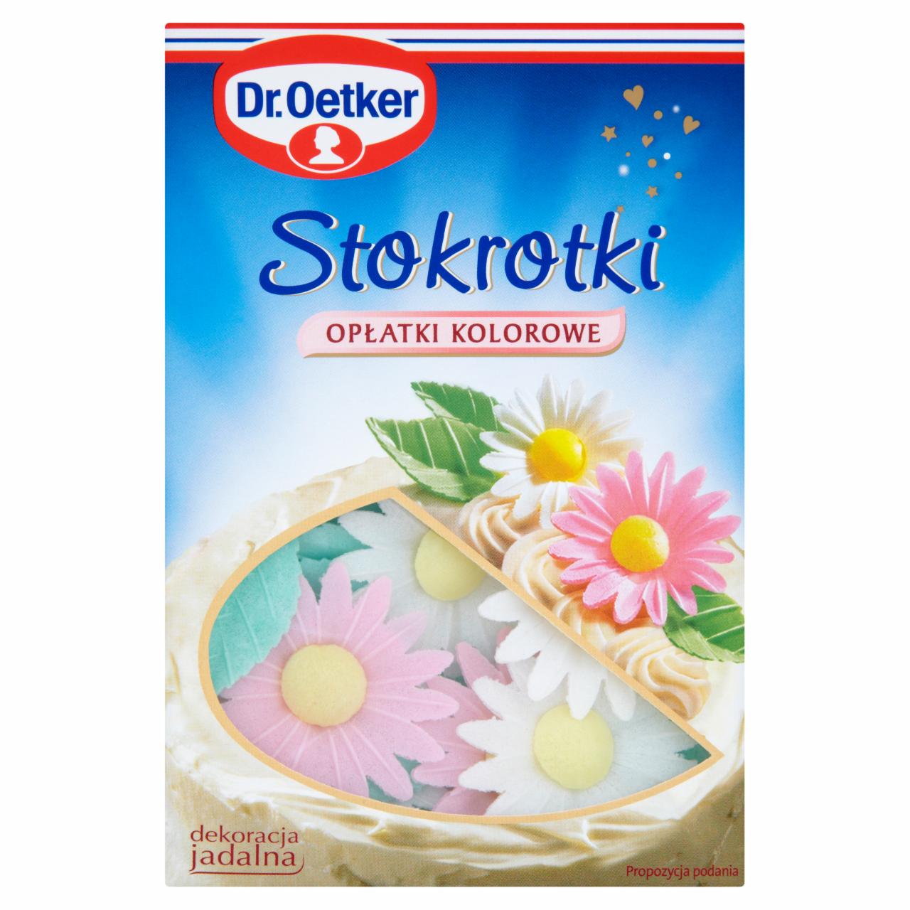 Zdjęcia - Dr. Oetker Stokrotki opłatki kolorowe 24 sztuki