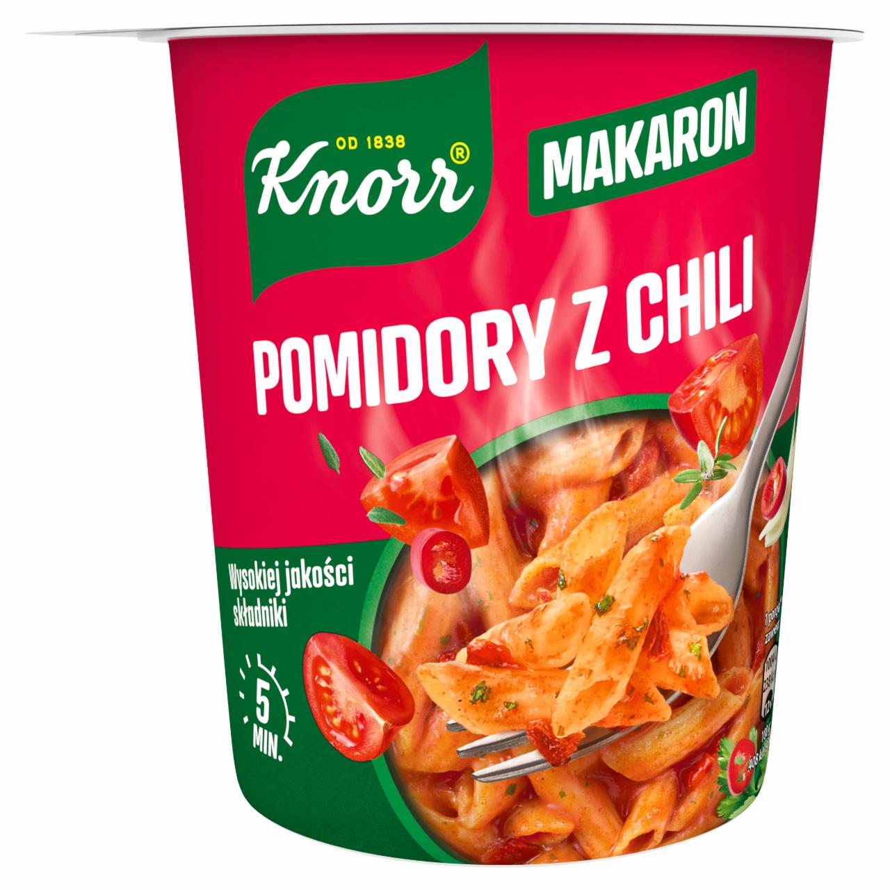 Zdjęcia - Knorr Makaron pomidory z chili 66 g