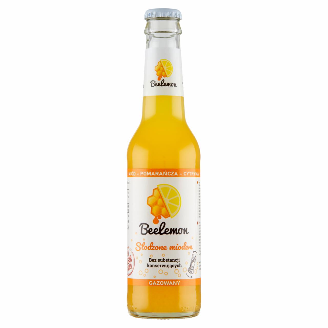 Zdjęcia - Beelemon Napój gazowany miód pomarańcza cytryna 275 ml