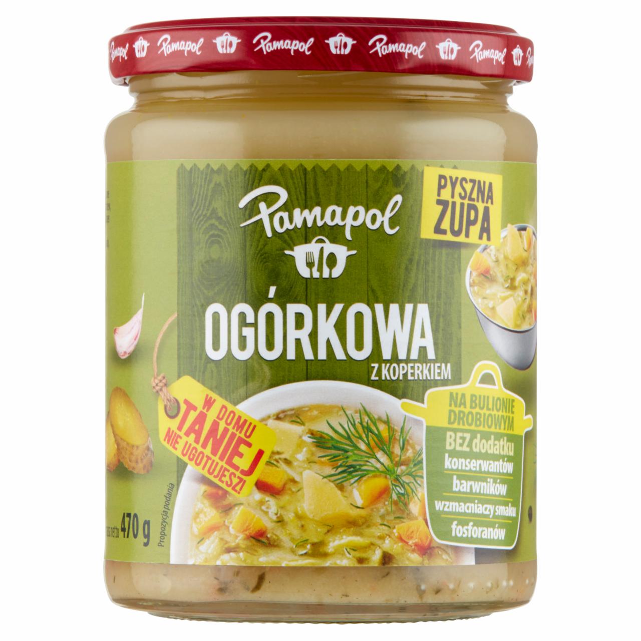 Zdjęcia - Pamapol Ogórkowa z koperkiem 470 g