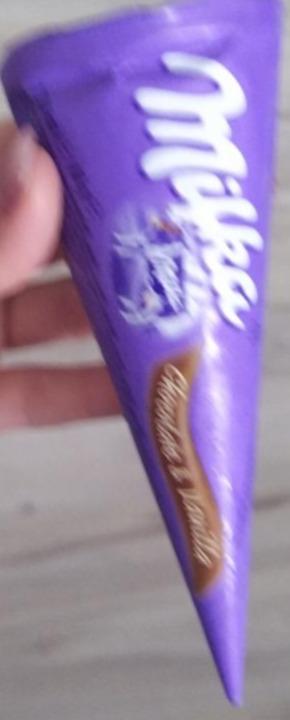 Zdjęcia - Lody rożek Milka chocolate & vanilla