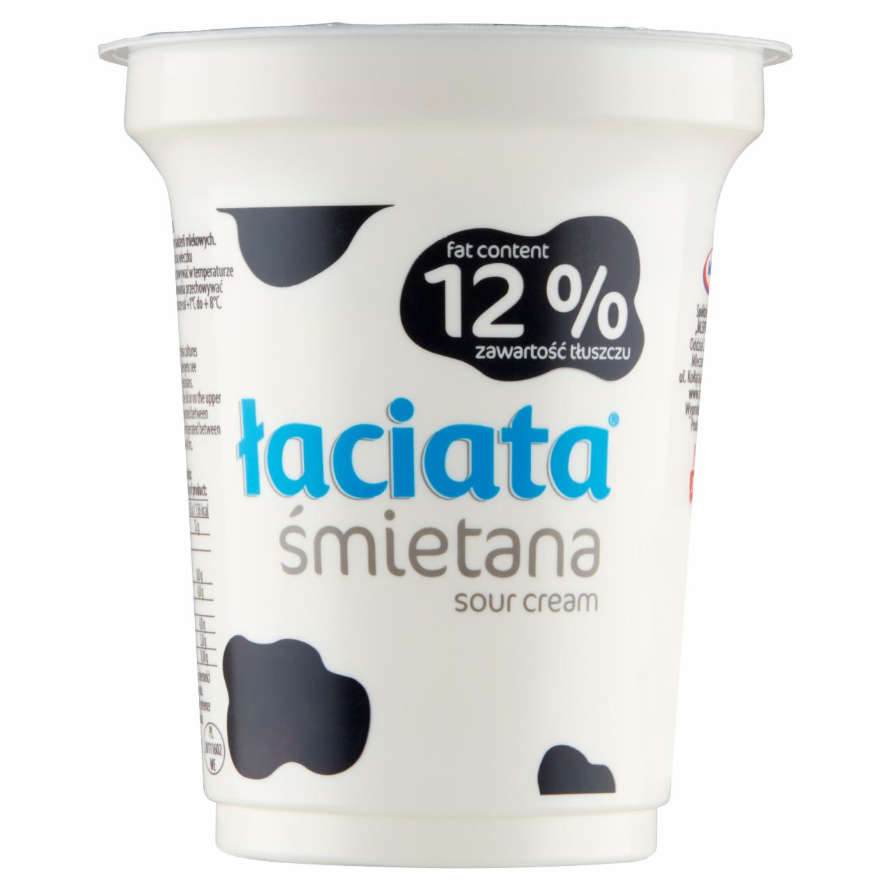 Zdjęcia - Łaciata Śmietana 12 % 330 g