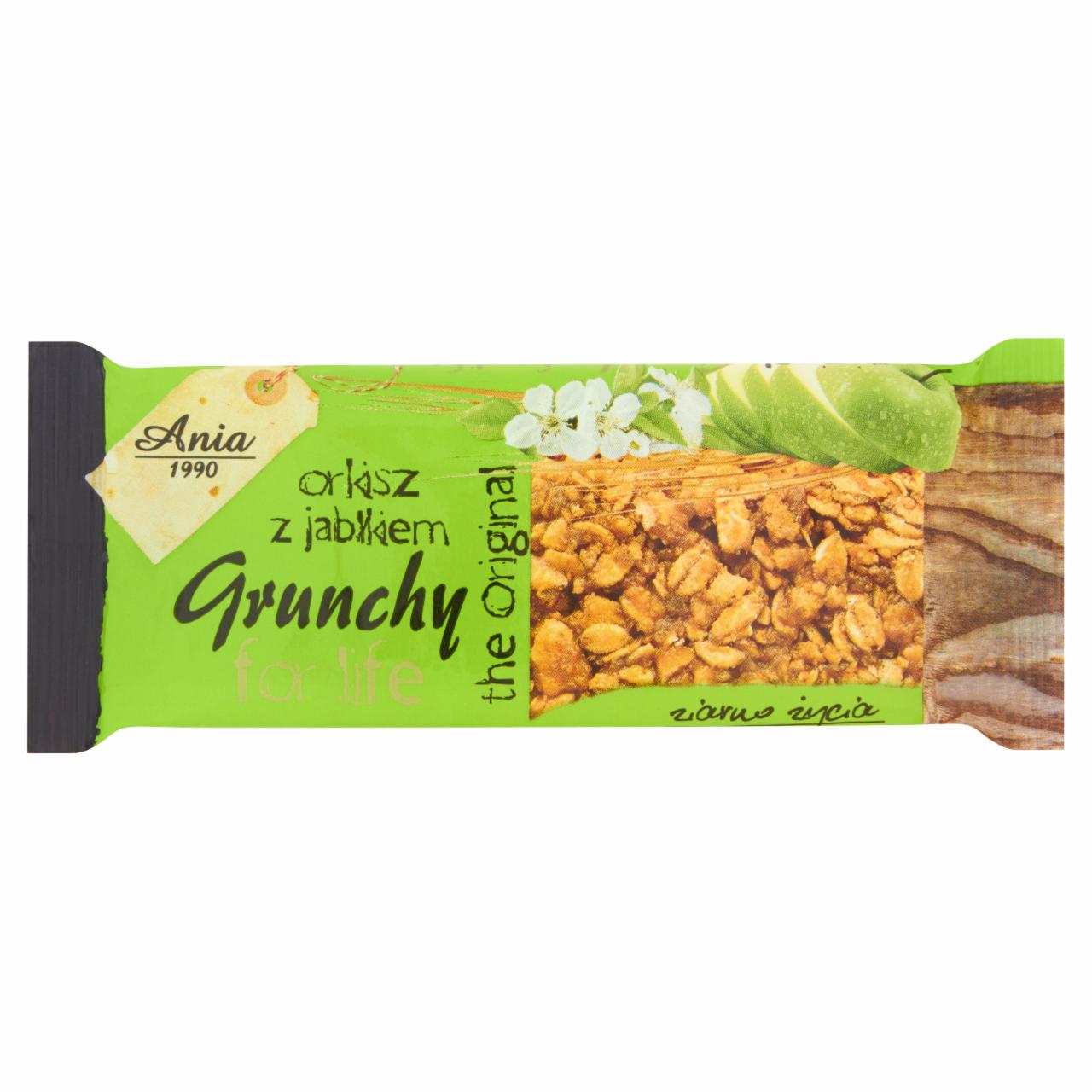 Zdjęcia - Ania Baton Grunchy orkisz z jabłkiem 65 g