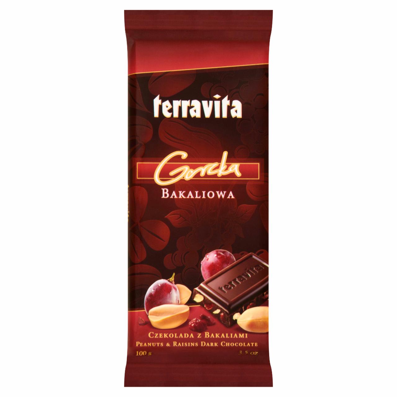 Zdjęcia - Terravita Gorzka Czekolada z bakaliami 100 g