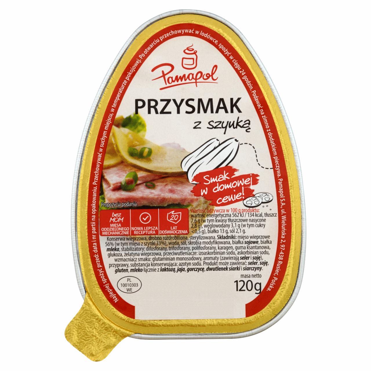 Zdjęcia - Pamapol Przysmak z szynką 120 g