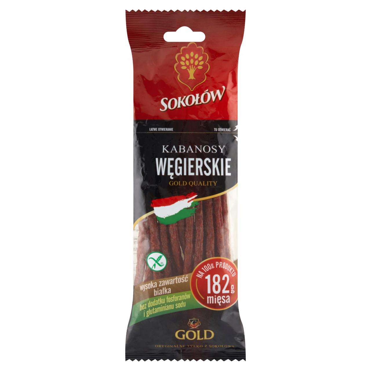 Zdjęcia - Sokołów Gold Kabanosy węgierskie 100 g