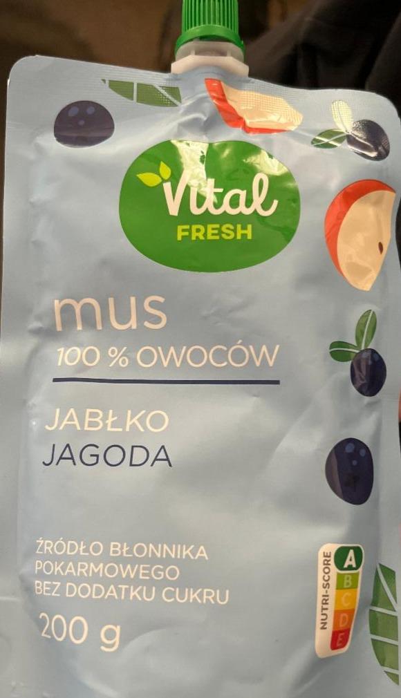 Zdjęcia - Mus jabłko jagoda Vital Fresh