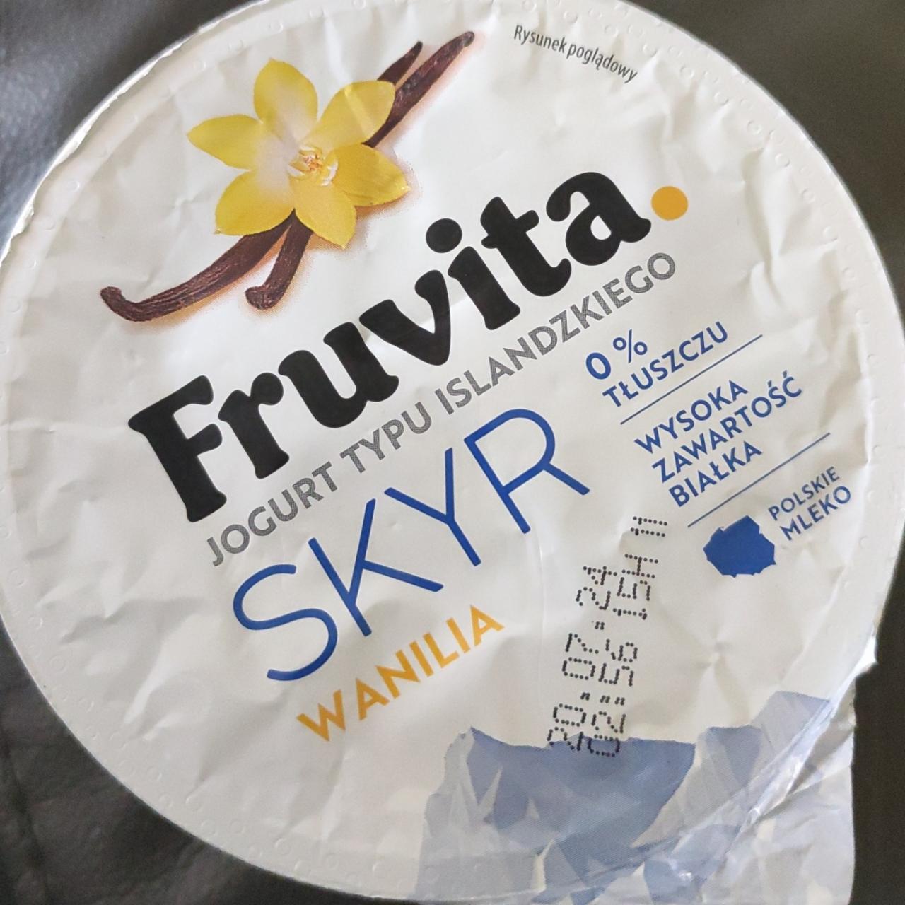 Zdjęcia - Jogurt typu islandzkiego Skyr wanilia 0% FruVita