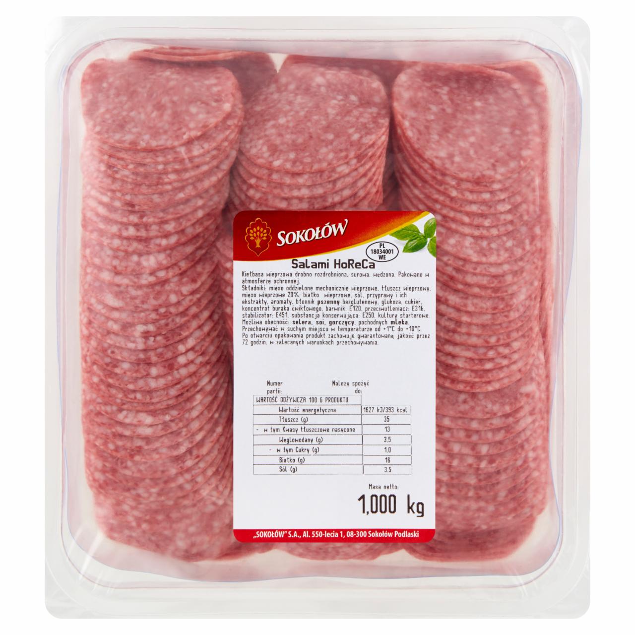 Zdjęcia - Sokołów Salami Horeca 1,000 kg