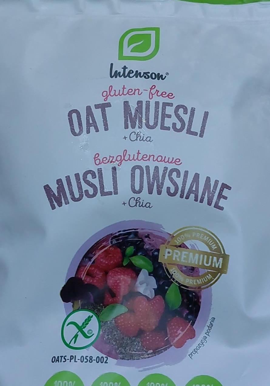 Zdjęcia - Bezglutenowe Musli owsiane + chia Intenson