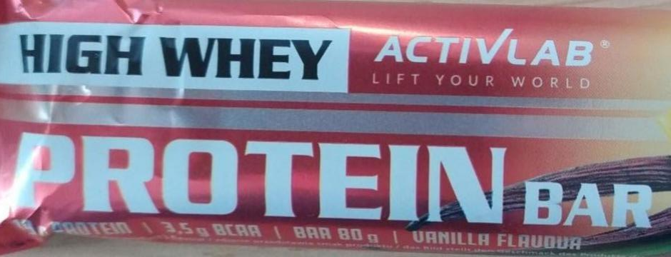 Zdjęcia - HIGH WHEY Protein Bar Vanilla Activlab