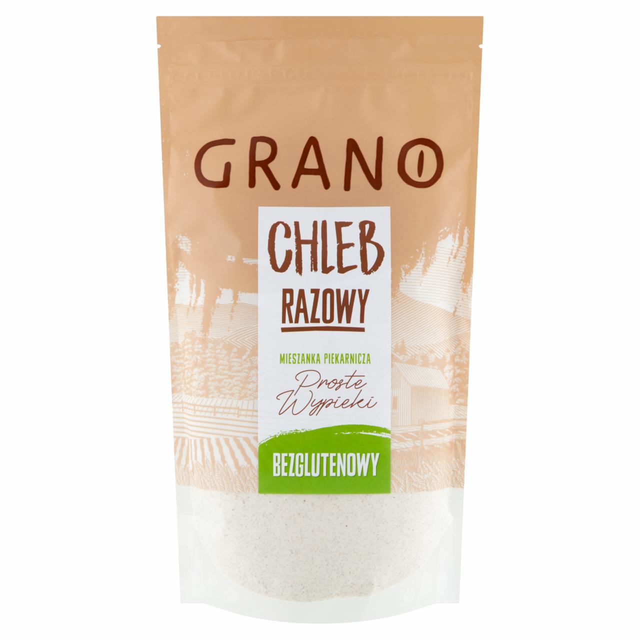 Zdjęcia - Grano Chleb razowy bezglutenowy mieszanka piekarnicza 500 g