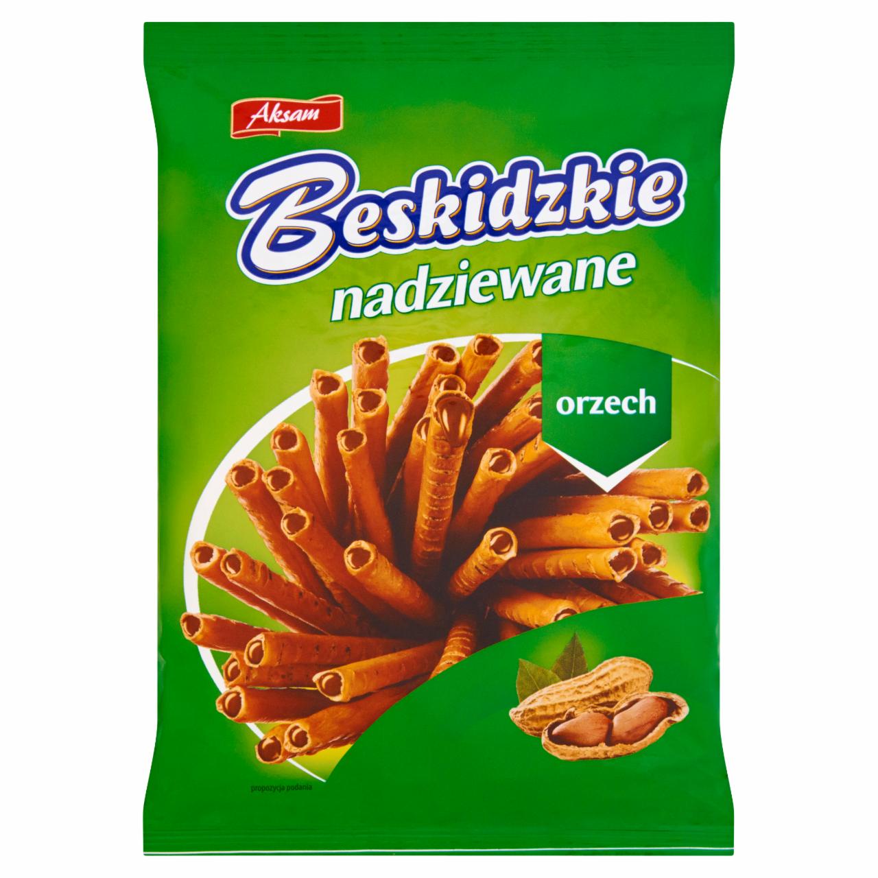 Zdjęcia - Aksam Beskidzkie nadziewane orzech Paluszki 100 g