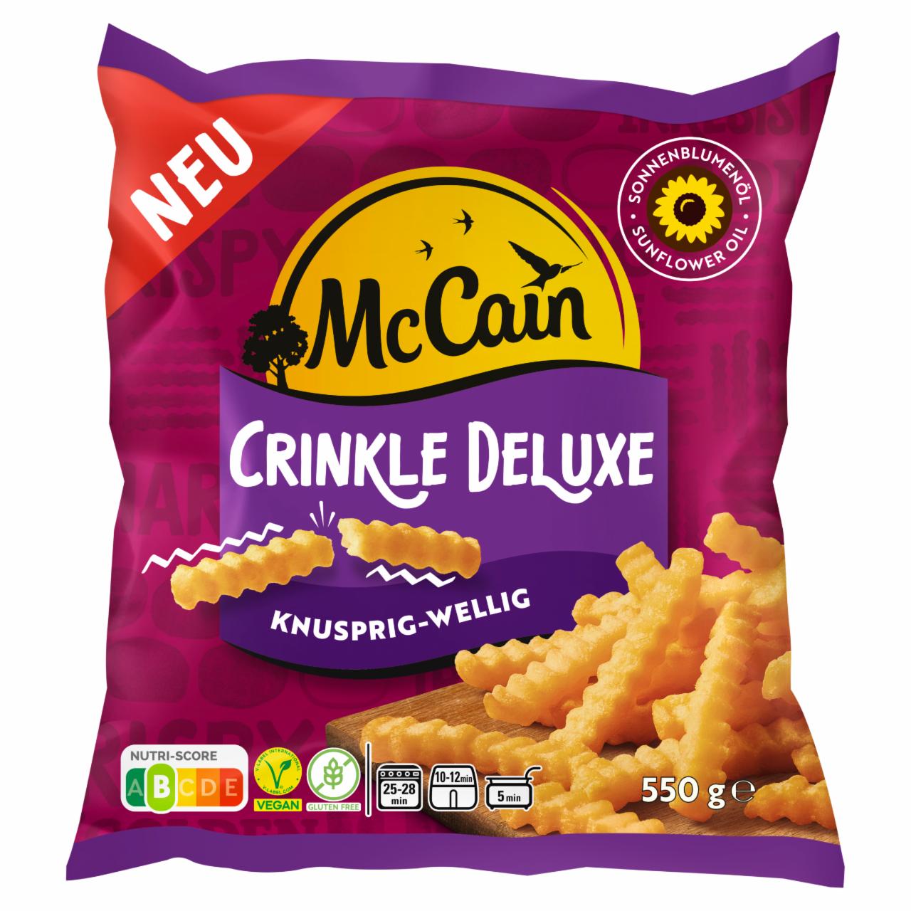 Zdjęcia - McCain Crinkle Deluxe Karbowane frytki w chrupiącej otoczce 550 g