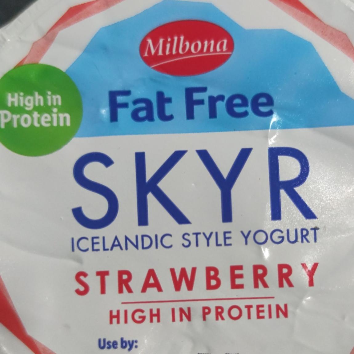 Zdjęcia - skyr truskawkowy Lidl milbona fat free