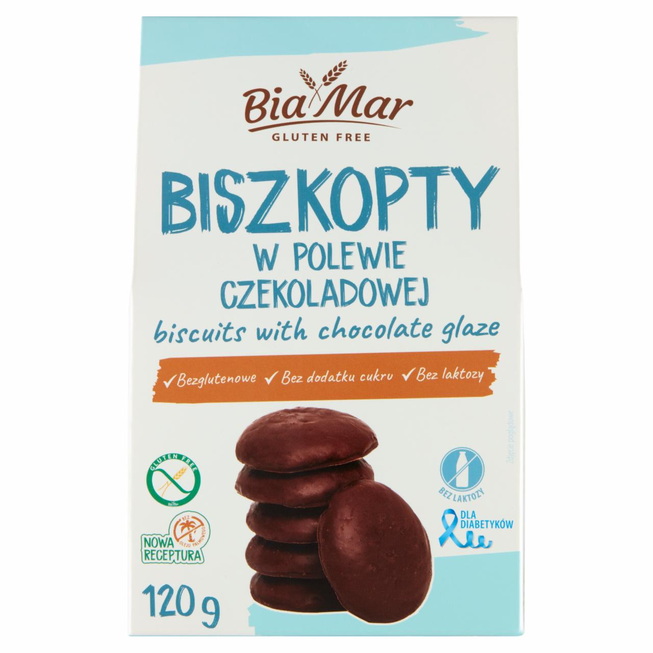 Zdjęcia - BiaMar Biszkopty w polewie czekoladowej 120 g