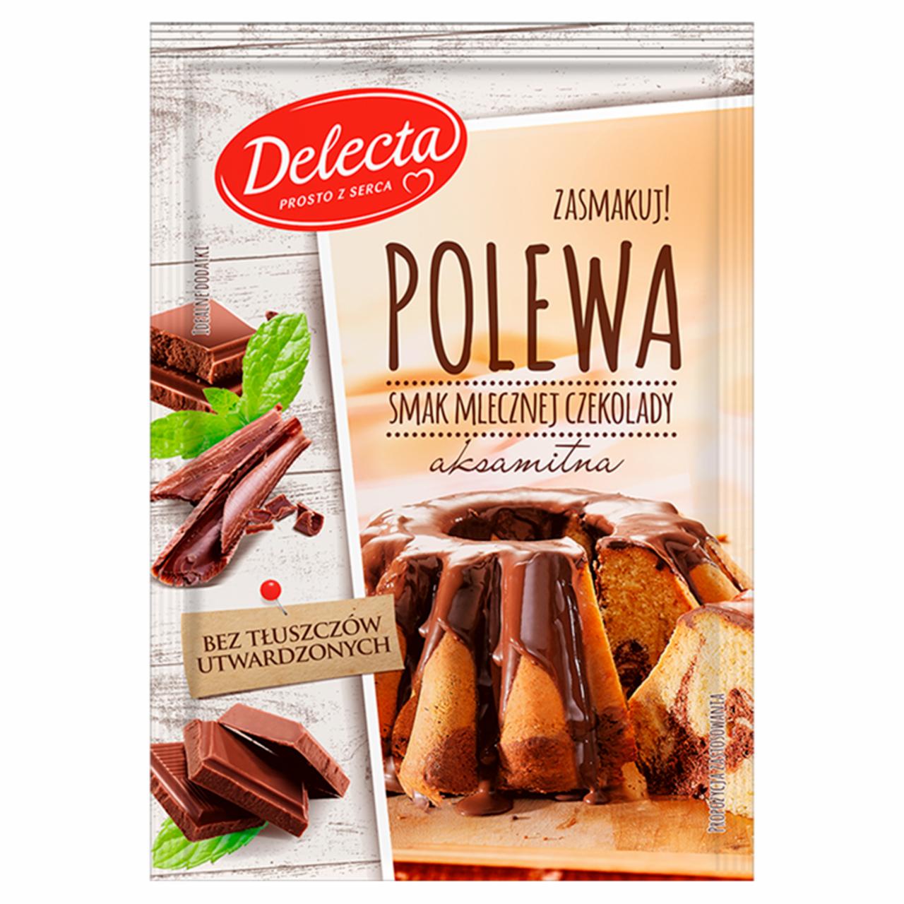 Zdjęcia - Delecta Polewa smak mlecznej czekolady 100 g