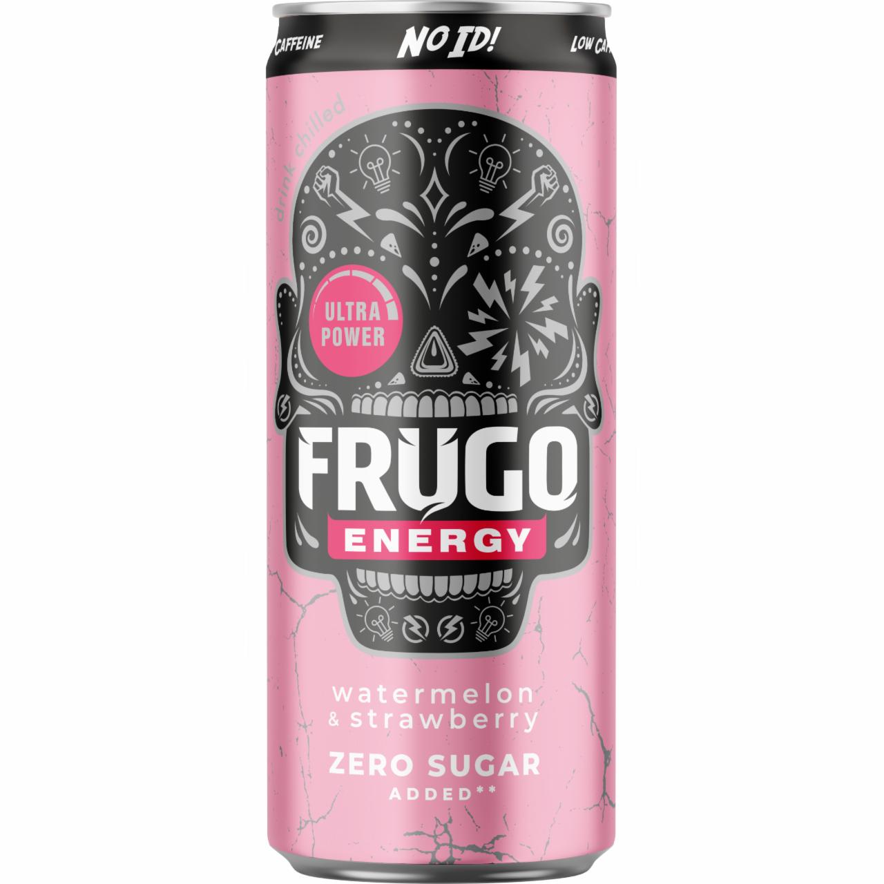 Zdjęcia - Frugo Energy Watermelon & Strawberry Gazowany napój 330 ml