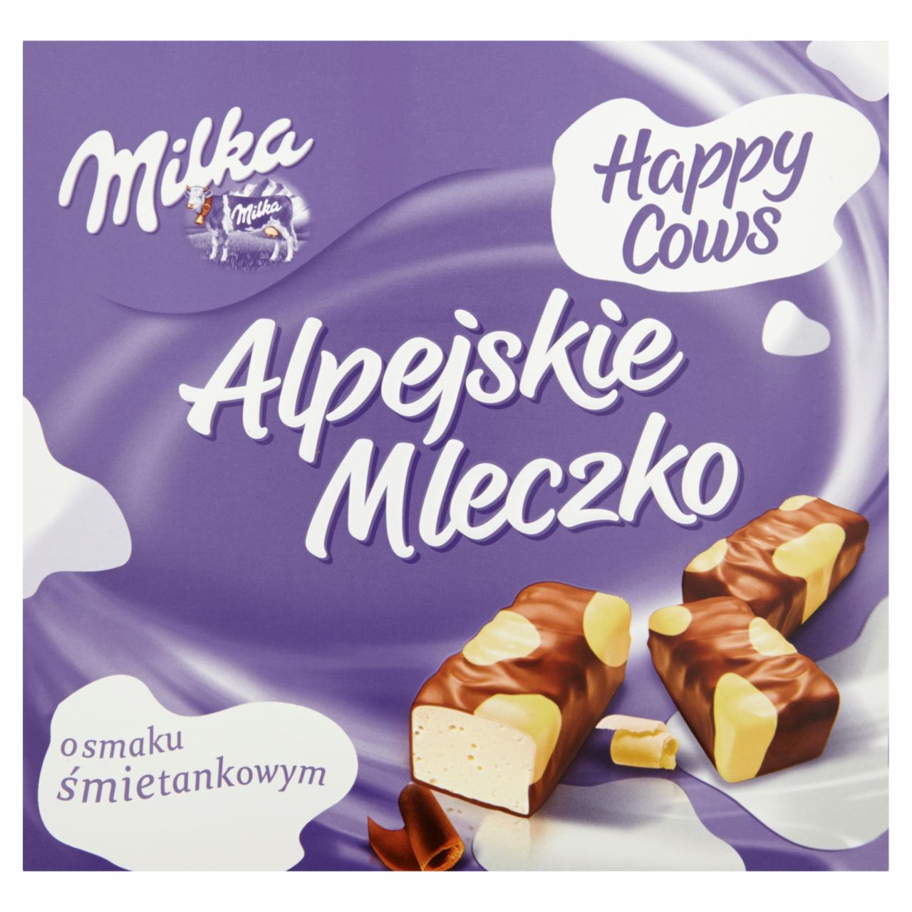 Zdjęcia - Alpejskie Mleczko Pianka o smaku śmietankowym Milka