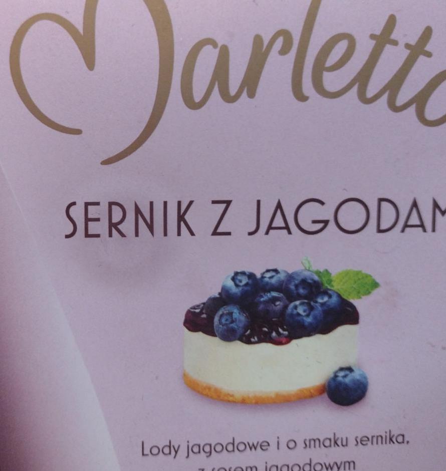 Zdjęcia - marletto sernik z jagodami