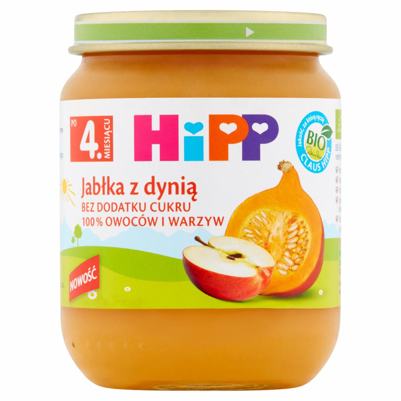 Zdjęcia - HiPP BIO Jabłka z dynią po 4. miesiącu 125 g