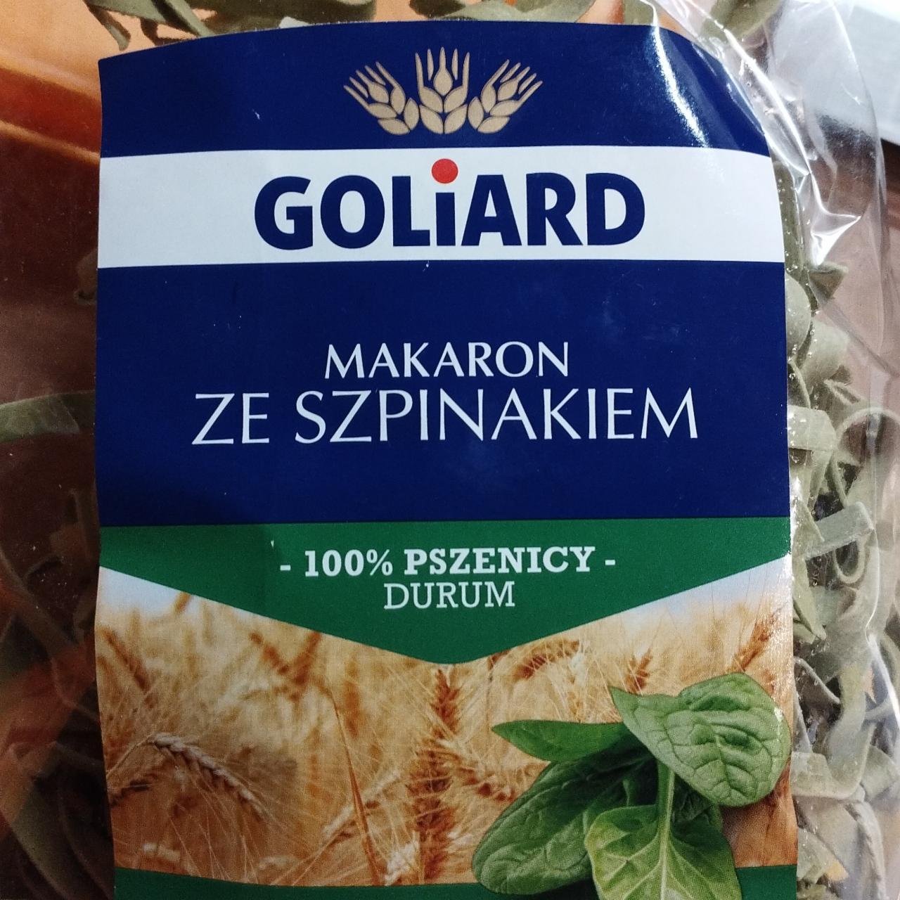 Zdjęcia - Makaron ze szpinakiem Goliard