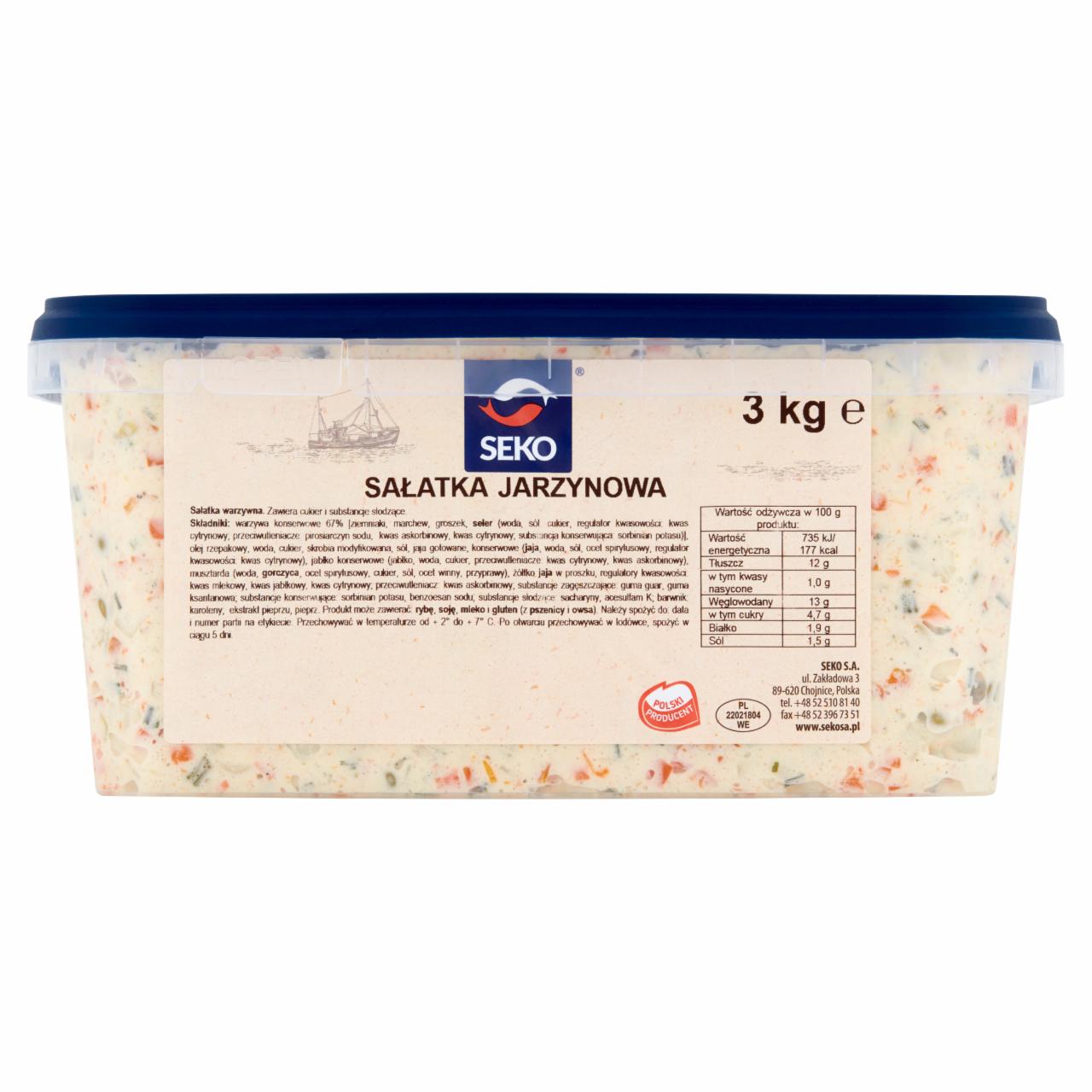 Zdjęcia - Seko Sałatka jarzynowa 3 kg