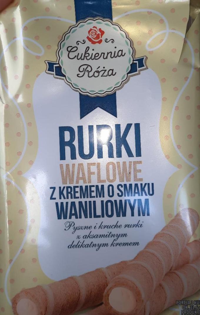 Zdjęcia - Rurki waflowe z kremem o smaku waniliowym Cukiernia Róża