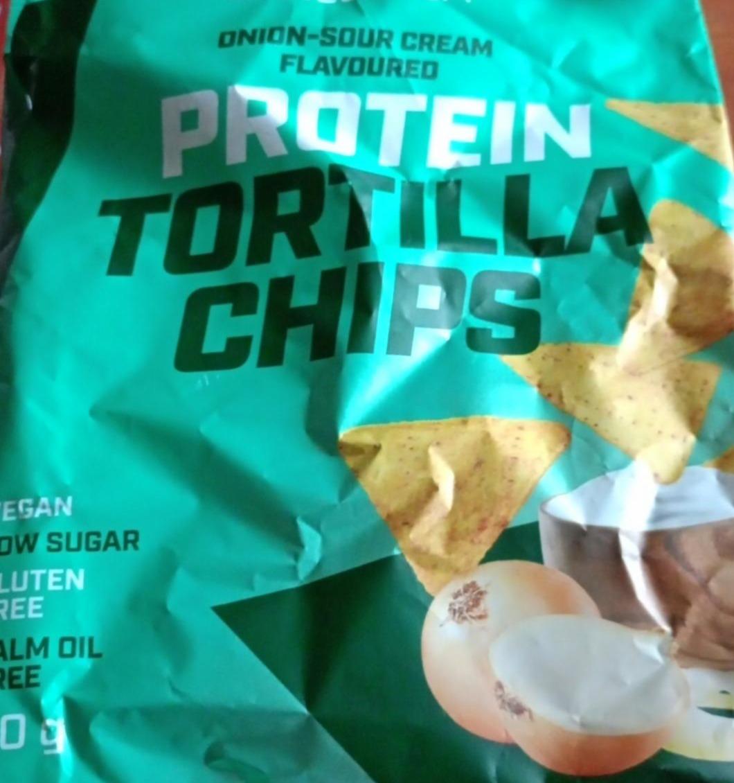 Zdjęcia - Protein tortilla chips Onion & sour cream BioTechUSA