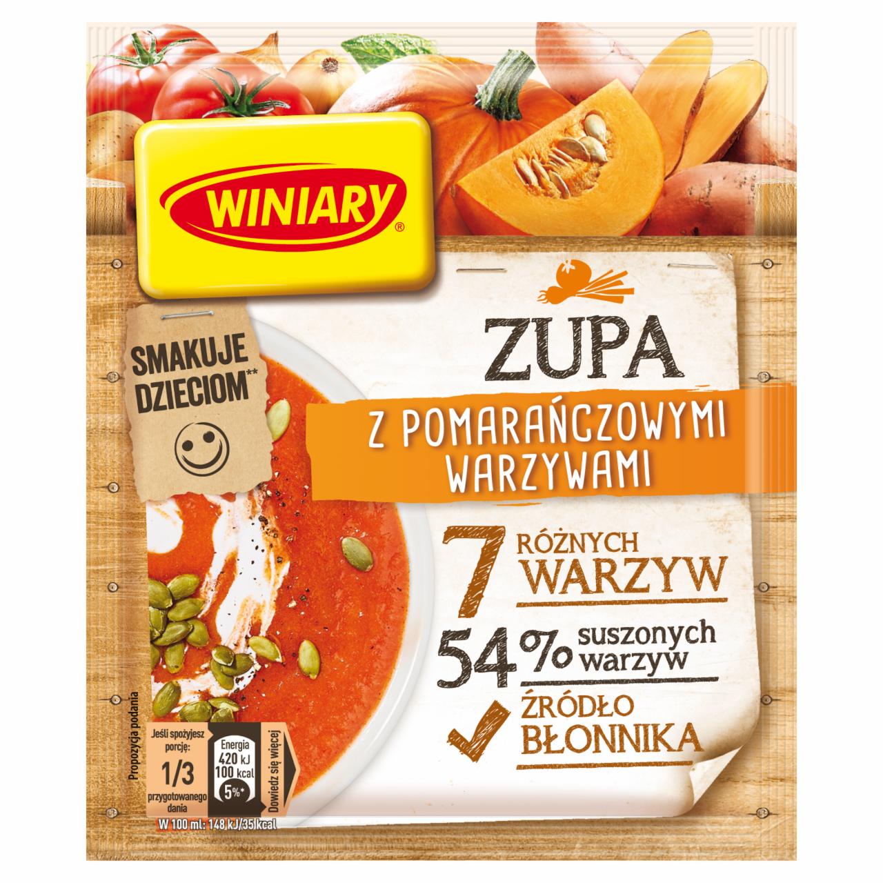 Zdjęcia - Winiary Zupa z pomarańczowymi warzywami 75 g