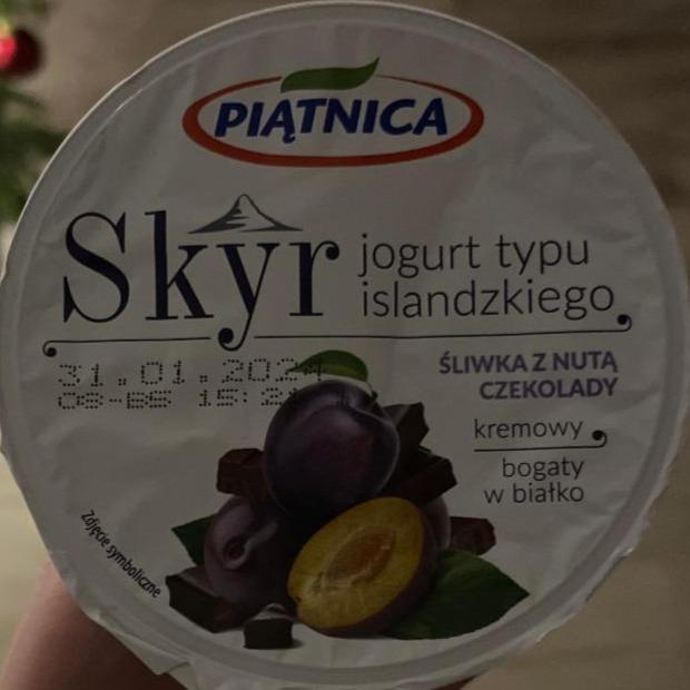 Zdjęcia - Skyr Śliwka z nutą czekolady Piątnica