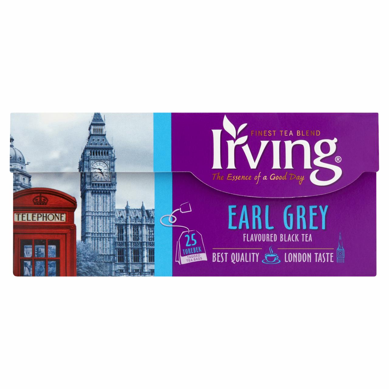 Zdjęcia - Irving Earl Grey Herbata czarna aromatyzowana 37,5 g (25 torebek)