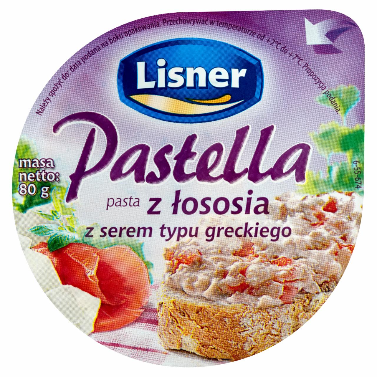 Zdjęcia - Lisner Pastella Pasta z łososia z białym serem 80 g