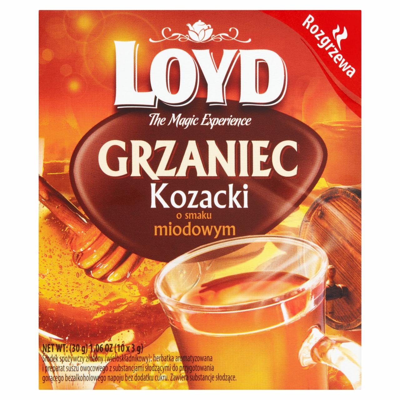 Zdjęcia - Loyd Środek spożywczy grzaniec kozacki o smaku miodowym 30 g (10 x 3 g)