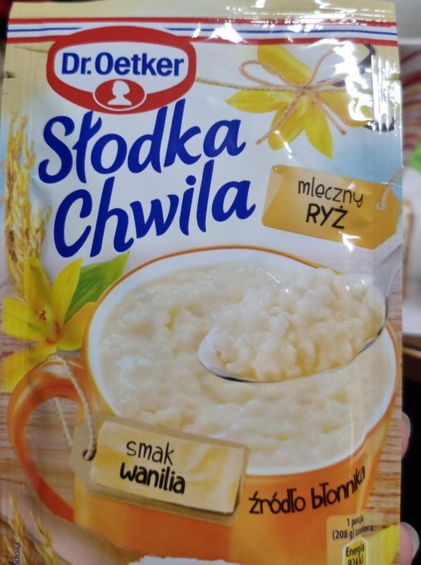 Zdjęcia - Słodka chwila mleczny ryż smak wanilia Dr.Oetker