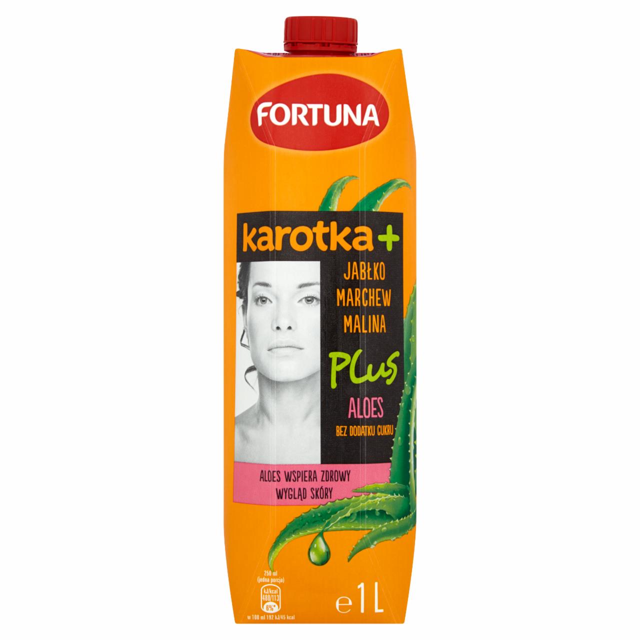 Zdjęcia - Fortuna Karotka+ Jabłko marchew malina + aloes Sok 1 l