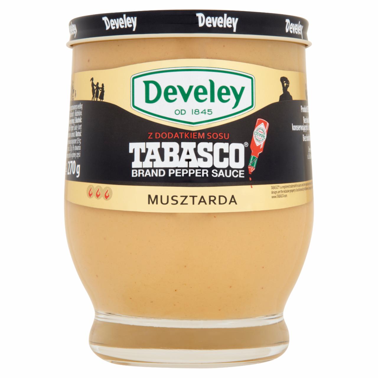 Zdjęcia - Develey Musztarda z dodatkiem sosu Tabasco 270 g