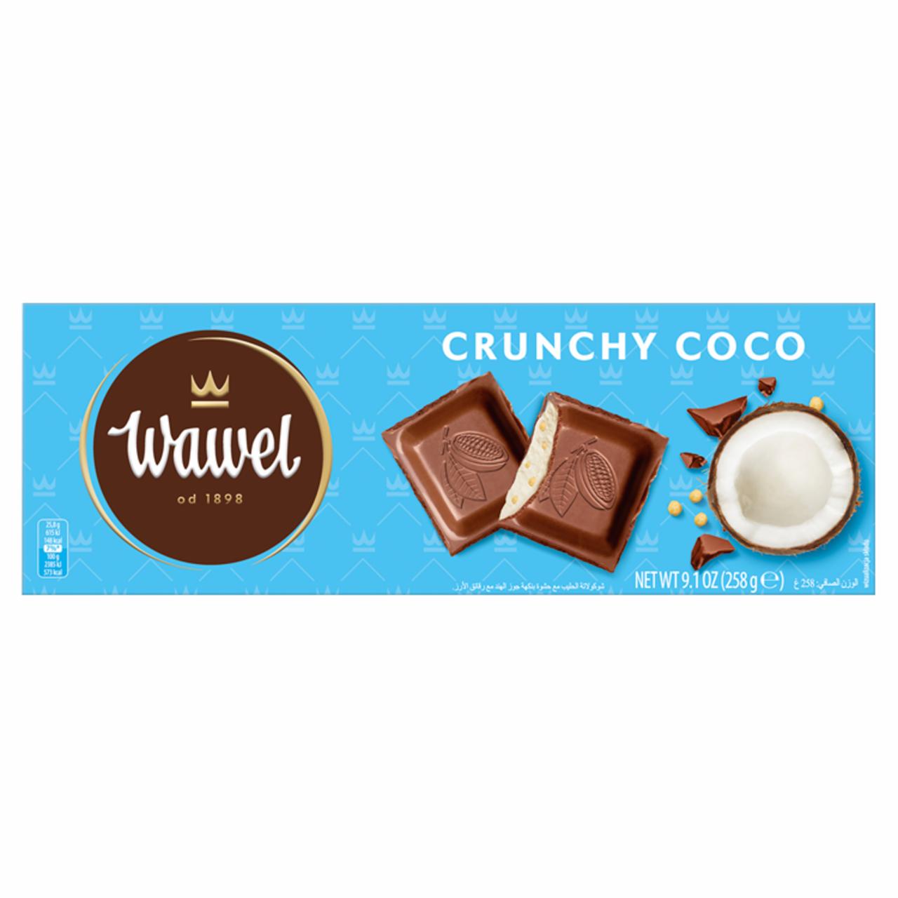 Zdjęcia - Wawel Crunchy Coco Czekolada mleczna nadziewana 258 g