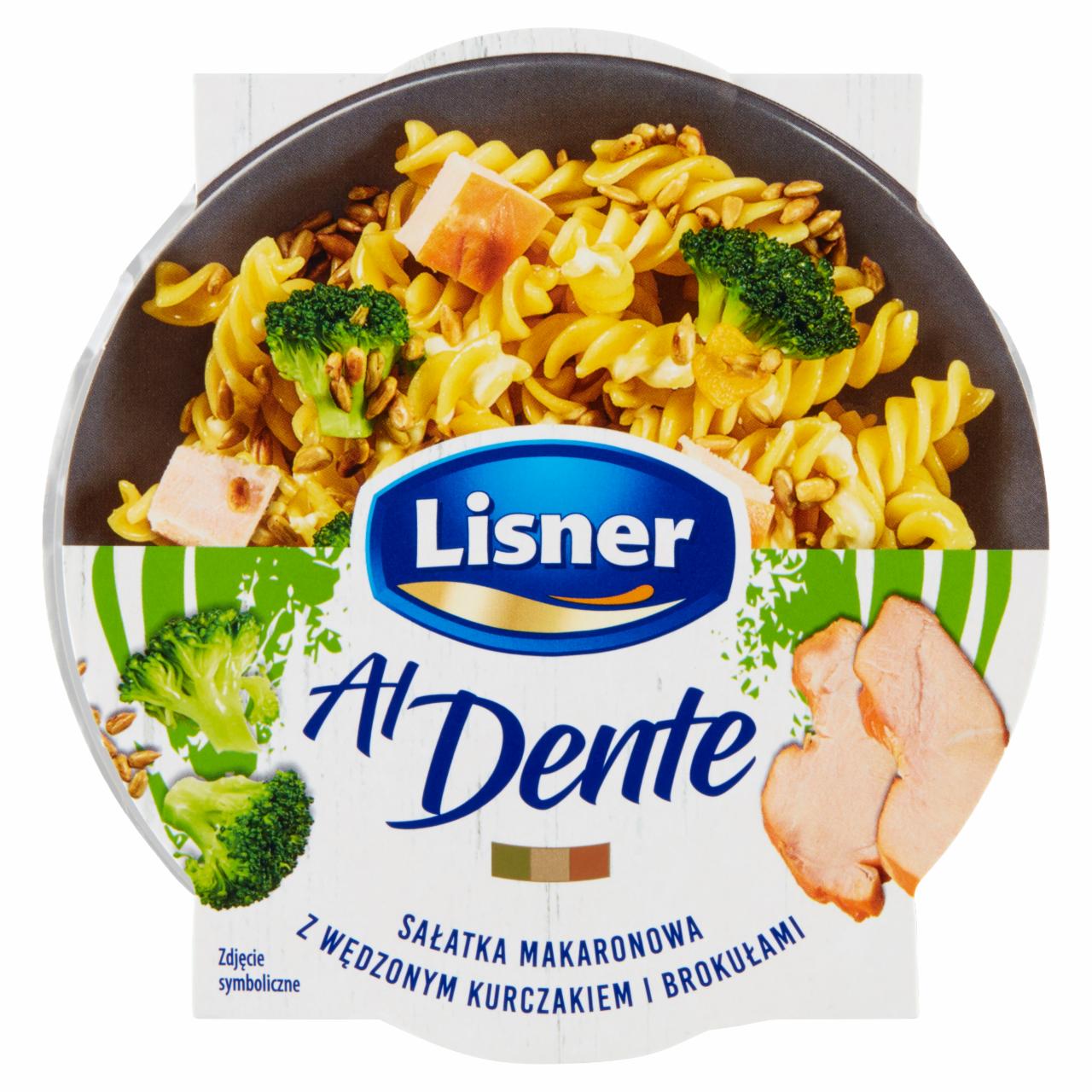 Zdjęcia - Lisner Al Dente Sałatka makaronowa z wędzonym kurczakiem i brokułami 150 g