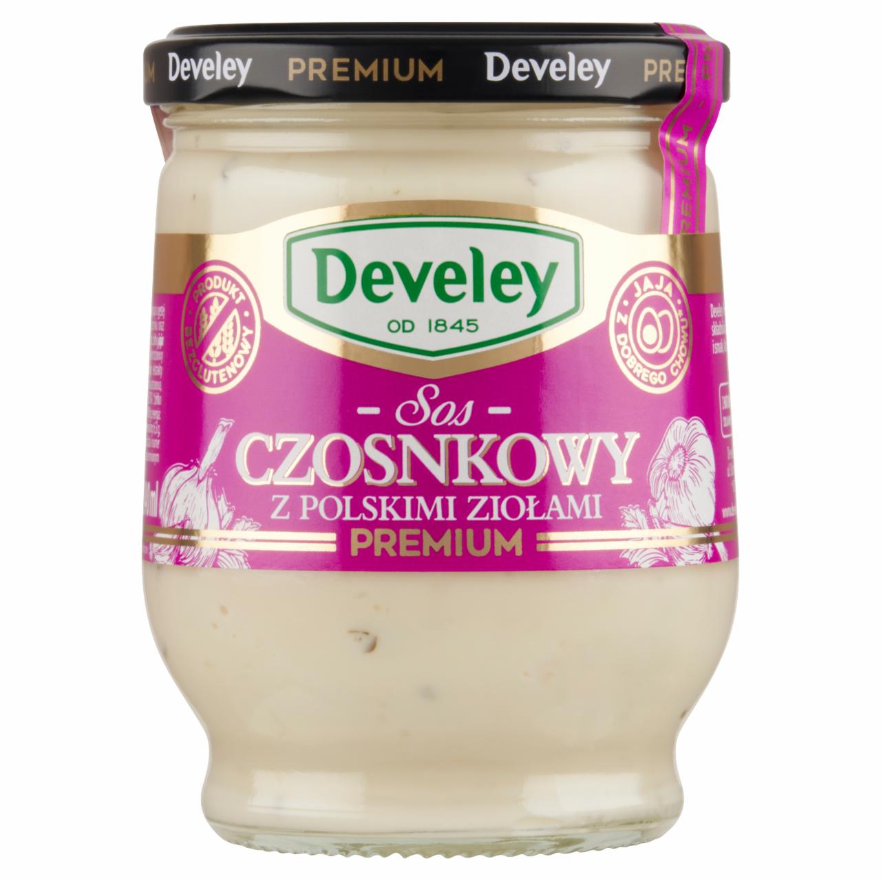 Zdjęcia - Develey Premium Sos czosnkowy z polskimi ziołami 235 g