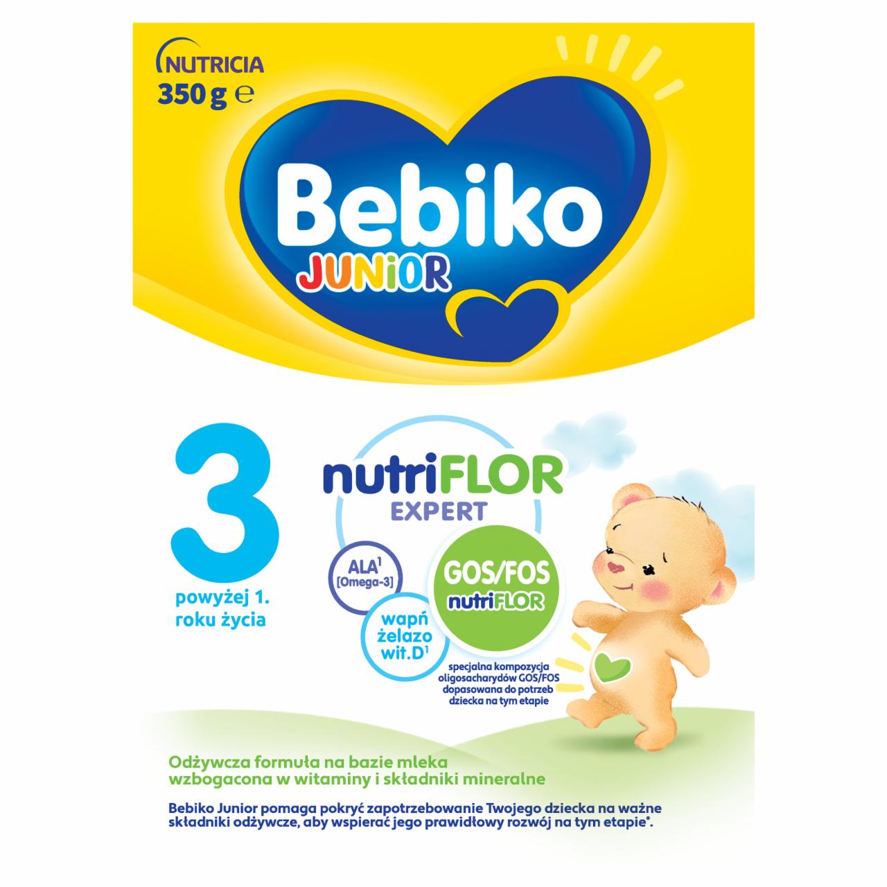 Zdjęcia - Bebiko Junior 3 Odżywcza formuła na bazie mleka dla małych dzieci powyżej 1. roku życia 350 g