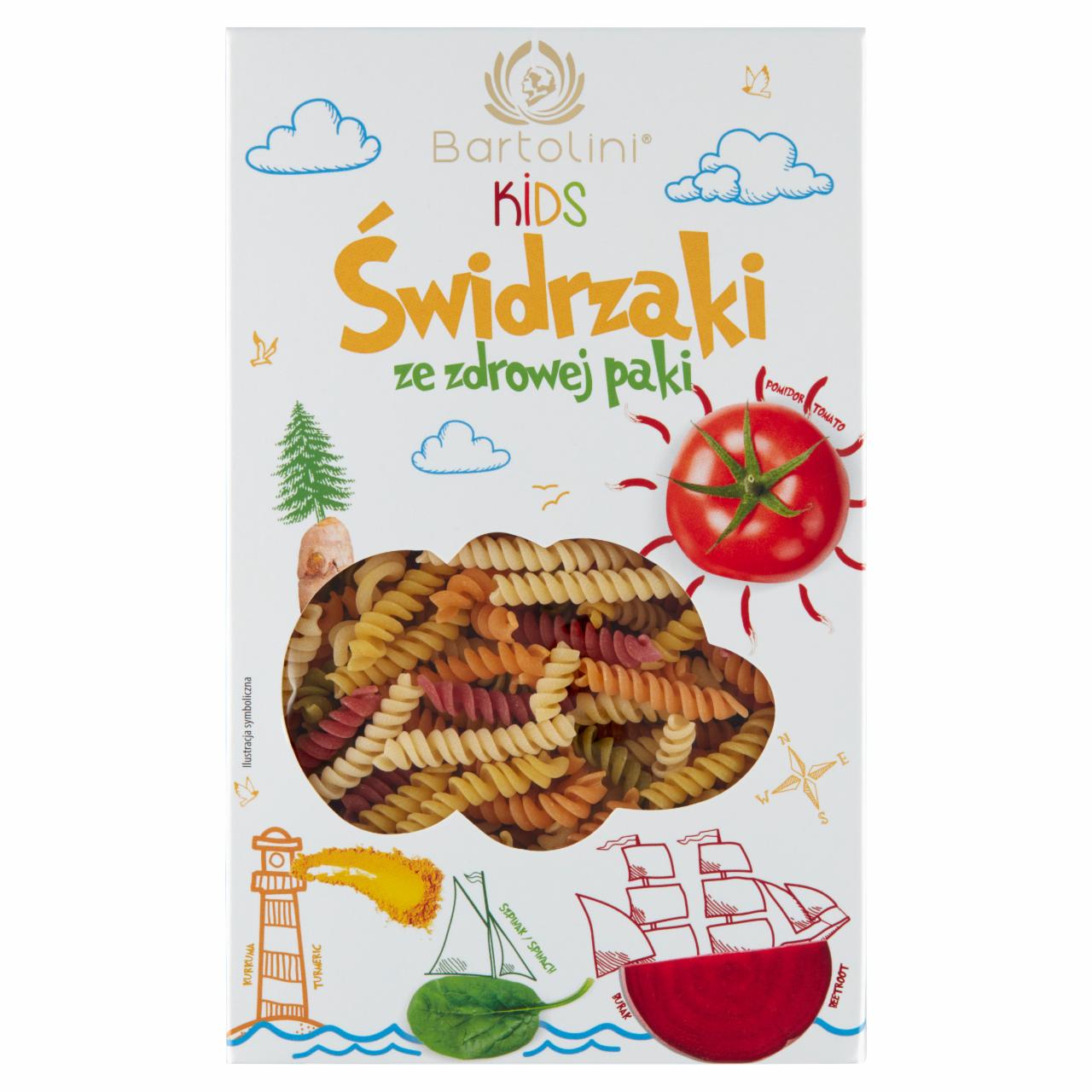 Zdjęcia - Bartolini Kids Makaron pszenny 5-smakowy świderek nr 1 250 g