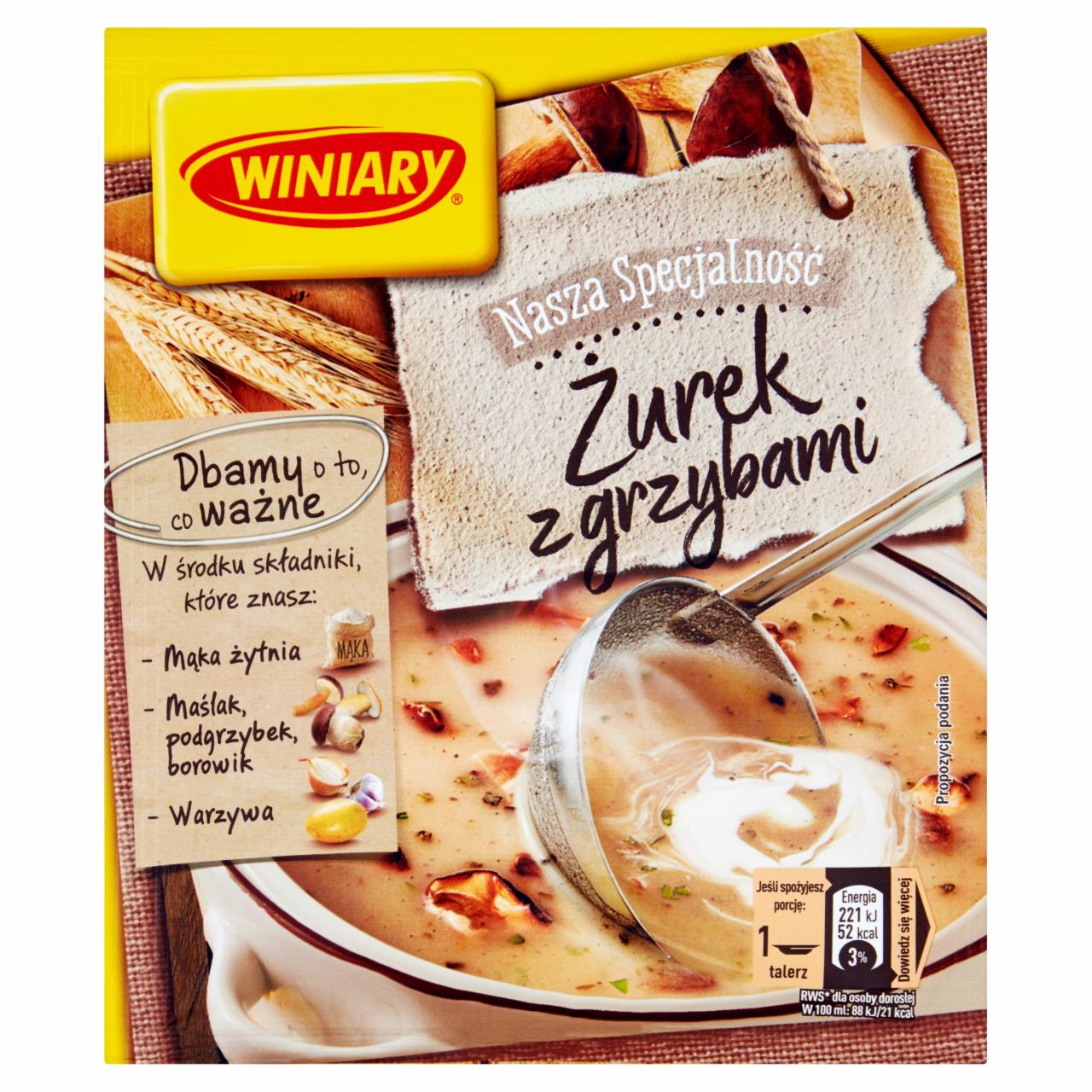 Zdjęcia - Winiary Nasza Specjalność Żurek z grzybami 49 g