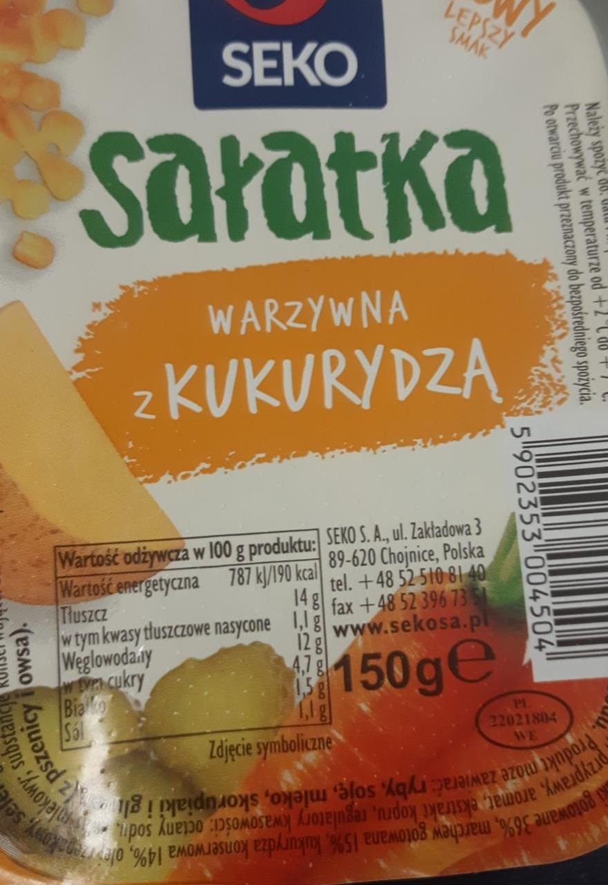 Zdjęcia - Salatka warzywna z kukurydzą SEKO