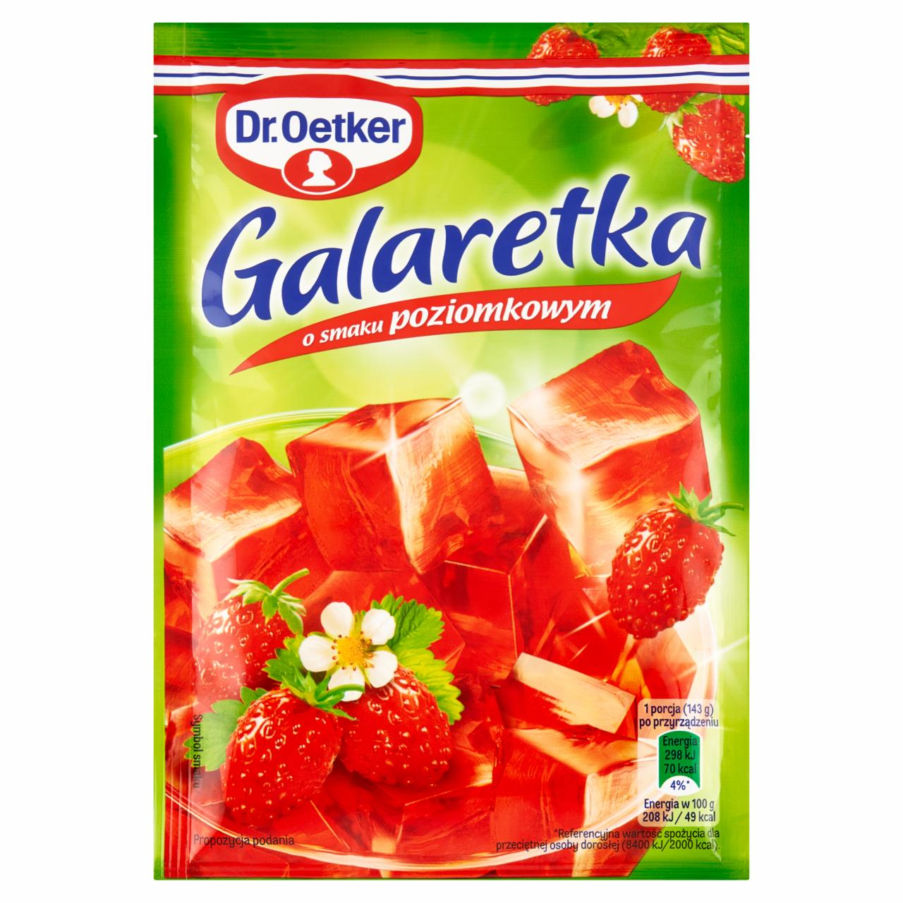 Zdjęcia - Dr. Oetker Galaretka o smaku poziomkowym 72 g