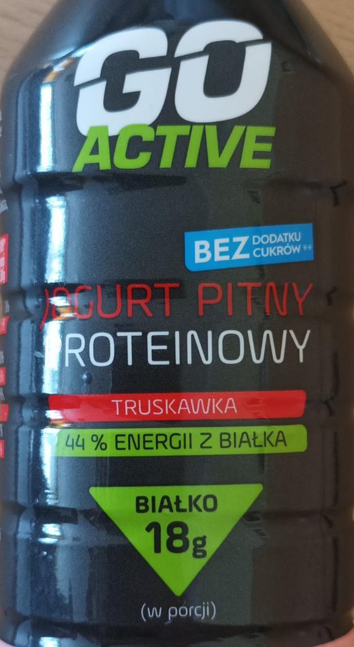 Zdjęcia - Jogurt pitny proteinowy truskawka Go Active