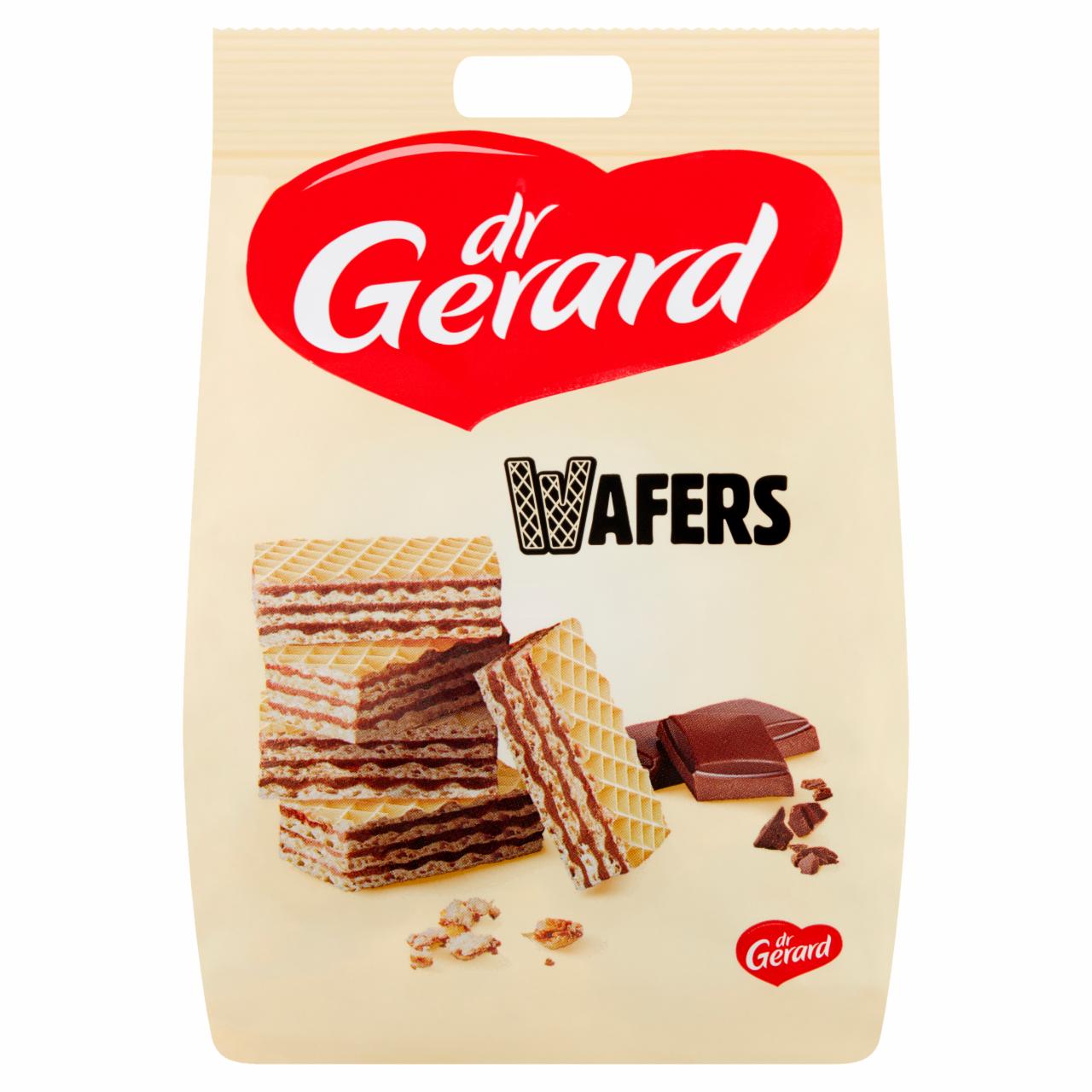 Zdjęcia - dr Gerard Wafers Wafelki z kremem z mleczną czekoladą 180 g